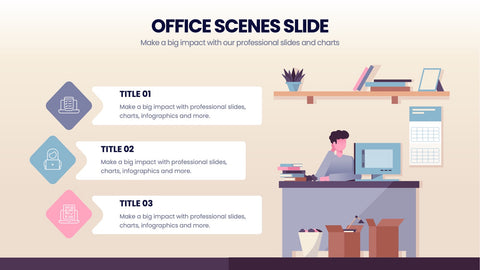 Office Scenes Infographics