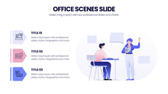 Office Scenes Infographics slide 4
