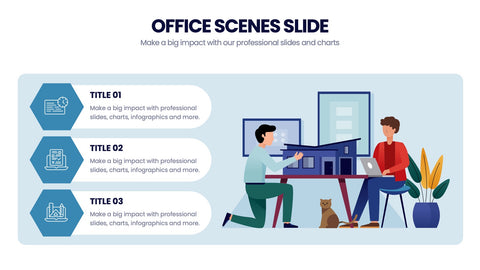 Office Scenes Infographics