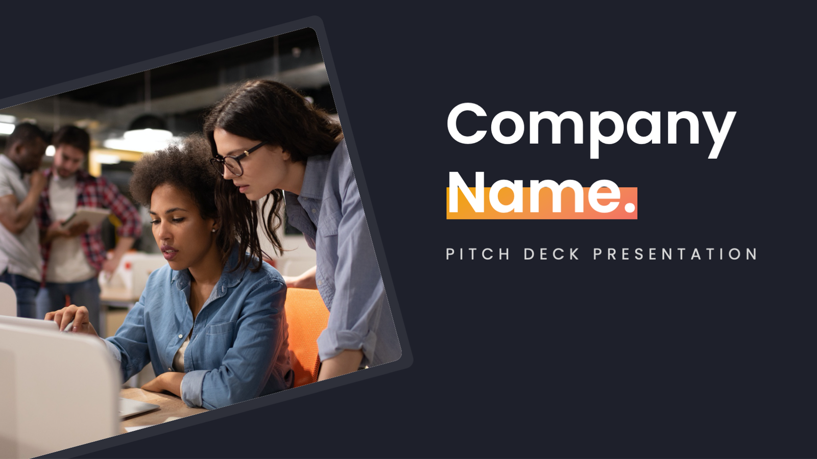 Pitch Deck Startup Presentation Template