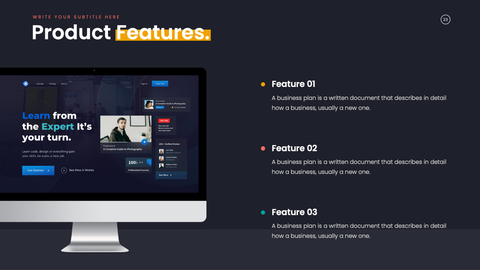 Pitch Deck Startup Presentation Template