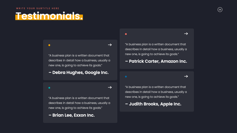 Pitch Deck Startup Presentation Template