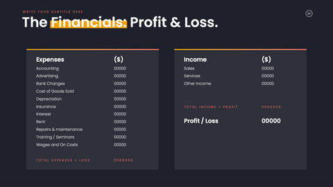Pitch Deck Startup Presentation Template