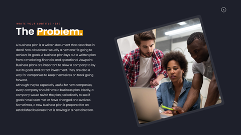 Pitch Deck Startup Presentation Template