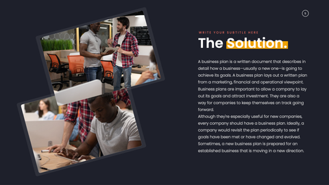 Pitch Deck Startup Presentation Template