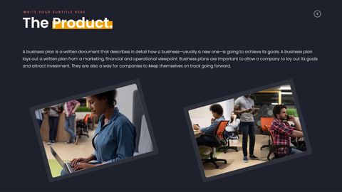 Pitch Deck Startup Presentation Template