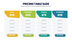 Pricing Table Infographics slide 12