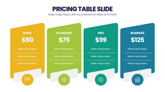 Pricing Table Infographics slide 14