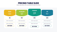 Pricing Table Infographics slide 3