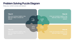 Problem Solving Puzzle Diagram Presentation slide 4
