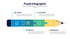 Puzzle Infographics slide 14