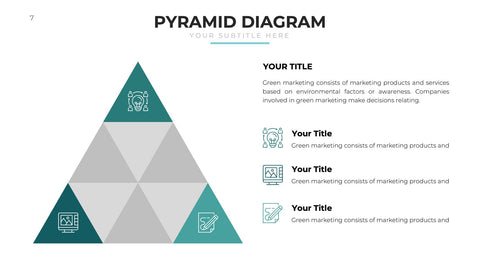 Pyramid Infographics for Hierarchy & Maslow