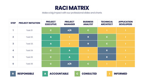 RACI Matrix Infographics