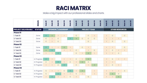 RACI Matrix Infographics