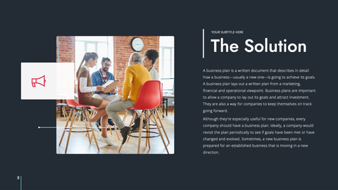 Saas Startup Presentation Template