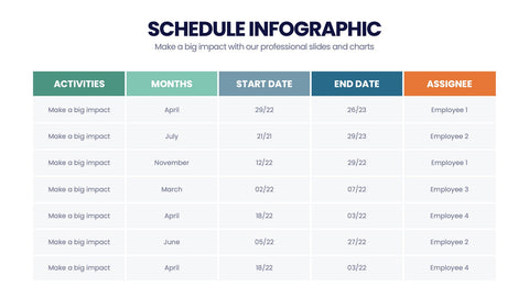 Schedule Infographics