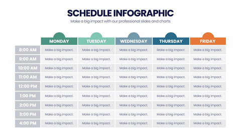 Schedule Infographics