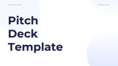 Minimal Pitch Deck Presentation