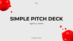 Simple Pitch Deck Presentation slide 2