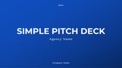 Simple Pitch Deck Presentation slide 3