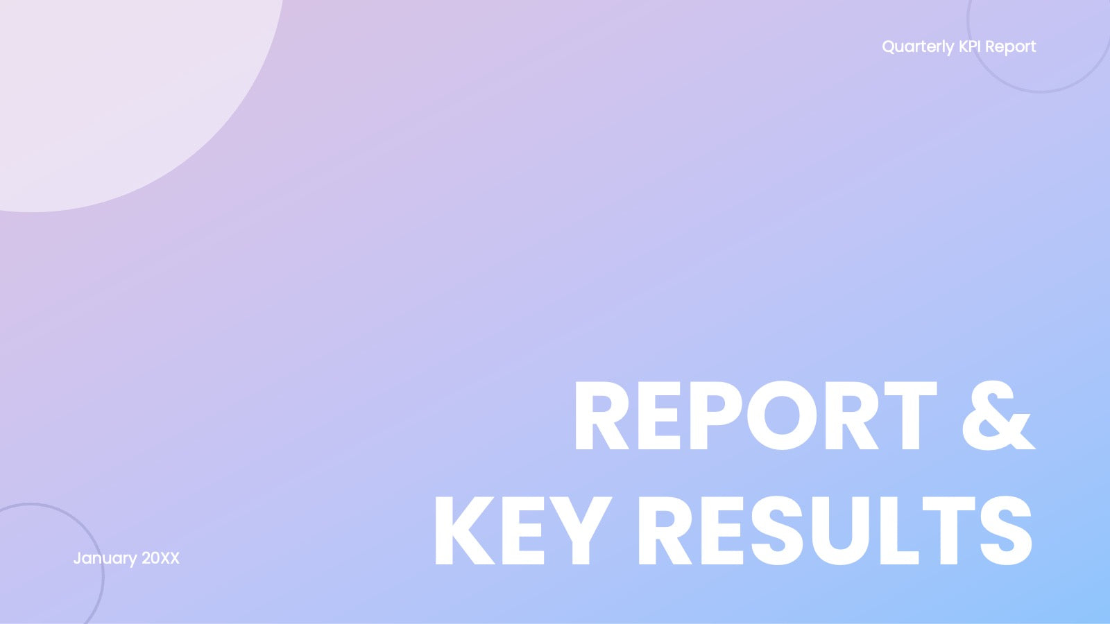 Simple Report Presentation