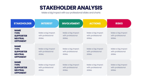 Stakeholder Analysis Infographics