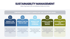 Sustainability Management Infographics slide 3