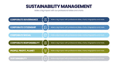 Sustainability Management Infographics slide 5