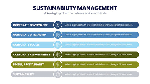 Sustainability Management Infographics