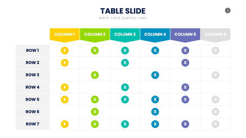 Table Infographics for Data Comparison & Reports