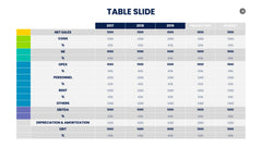 Table Infographics slide 18