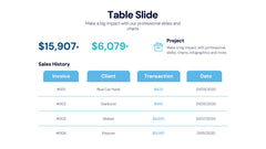 Table Infographics slide 18