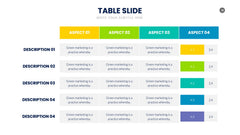 Table Infographics slide 19