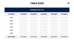 Table Infographics slide 7