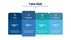 Table Infographics slide 9