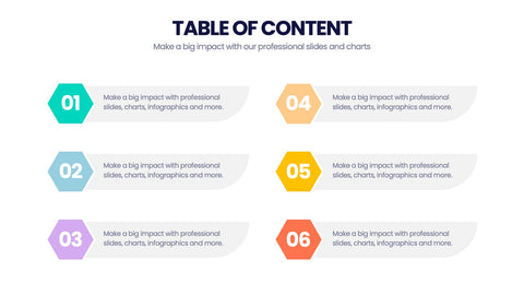 Table of Contents Infographics