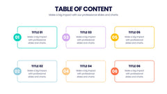 Table of Contents Infographics slide 16