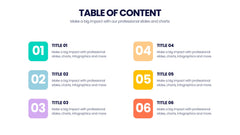Table of Contents Infographics slide 2