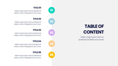 Table of Contents Infographics slide 6