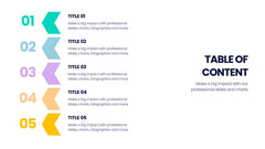 Table of Contents Infographics slide 8