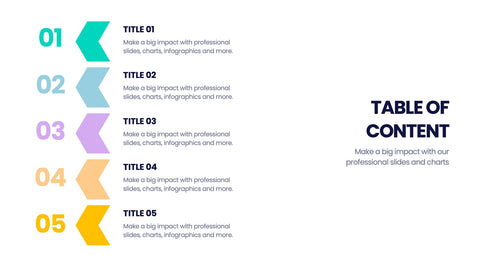 Table of Contents Infographics