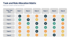 Task and Role Allocation Matrix Presentation