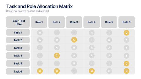 Task and Role Allocation Matrix Presentation