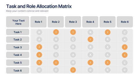 Task and Role Allocation Matrix Presentation
