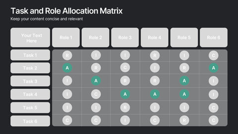 Task and Role Allocation Matrix Presentation