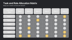 Task and Role Allocation Matrix Presentation slide 9