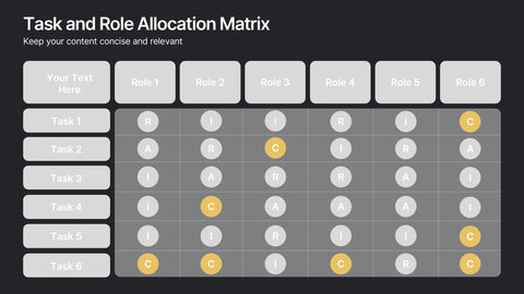Task and Role Allocation Matrix Presentation