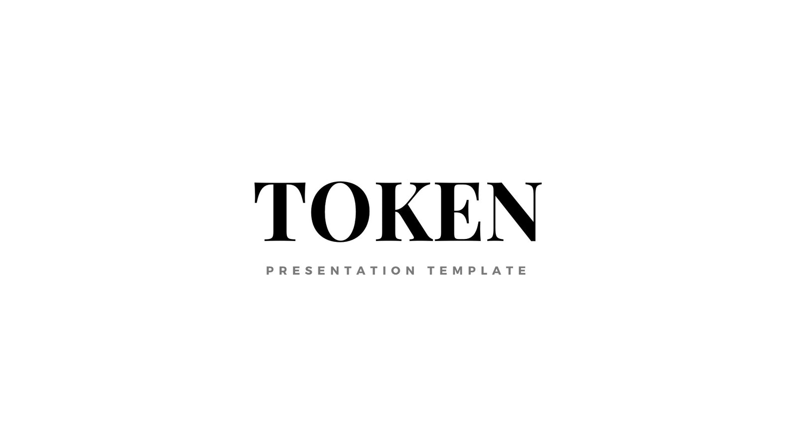 Token Minimal Presentation Template
