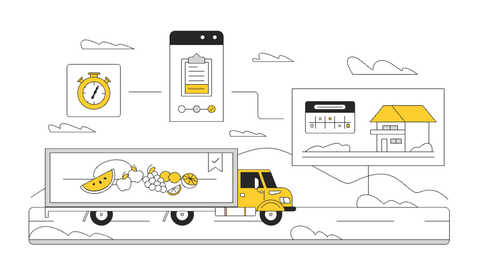 Transportation & Logistics Illustrations Pack