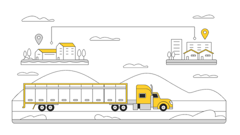 Transportation & Logistics Illustrations Pack